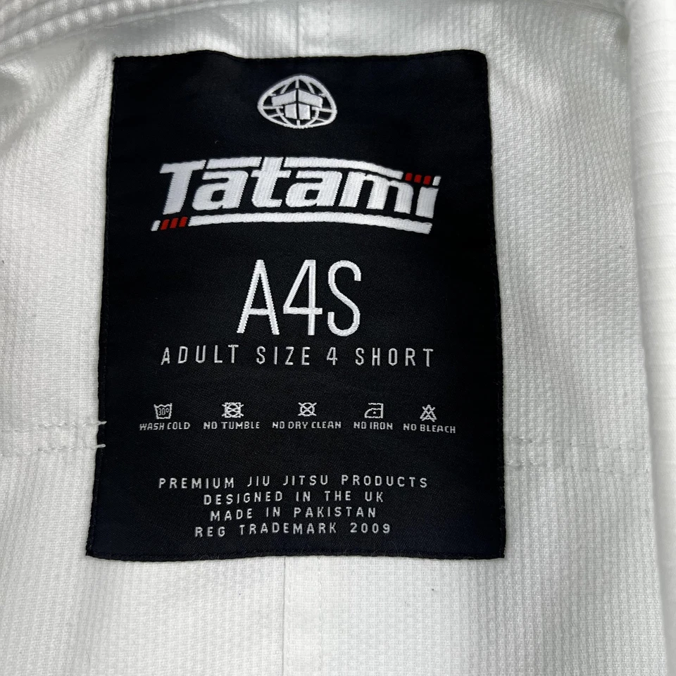 Tatami Fightwear BJJ Gi кимоно A4S взрослых 4 короткие белая куртка брюки джиу-джитсу - Изображение 4 из 4