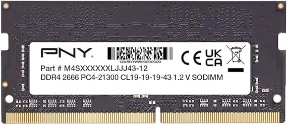 PNY RAM SO-DDR4 16GB 2666MHZ PC4-21300 MN16GSD42666-SI