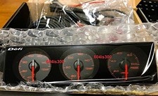 Defi DF14404 Gauge - Right Angle, Black Dial, Red Illumination (Vehicle Gauge) - View #9