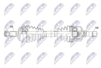 Antriebswelle NTY NPW-CT-182 FüR Fiat Ulysse Multijet CitroËN C8 Hdi 165 Lancia