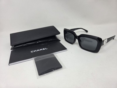 Chanel  Sunglasses Chanel White Logo 5520-A  c.501/S4, Black- Gray Lens, NEW