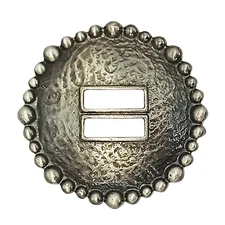 74HS Western Screw Back Antique Finish Slotted Concho Cowgirl Hilason