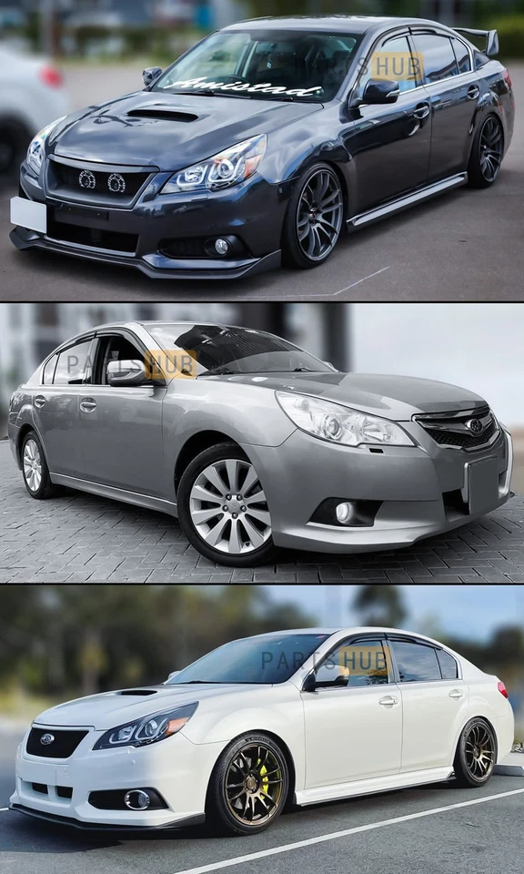 Para Subaru Legacy 2010-2014 sedán estilo JDM Mugen viseras de ventana protectores de lluvia Foto 4 de 4