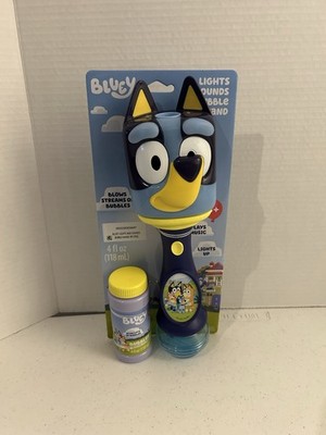 Bluey Light & Sound Bubble Wand New Lights Sounds Music