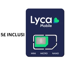 Privacy SIM Card Lycamobile UK (+44) - Pay as you Go. £5 FREE