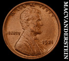 1921 Lincoln Wheat Cent - Choice Gem Brilliant Uncirculated+++  Lustrous  #M527 — photo 1