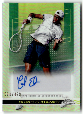 Topps Chrome 2024 Tennis No. TCA-CES Chris Eubanks Refractor Auto 371/499