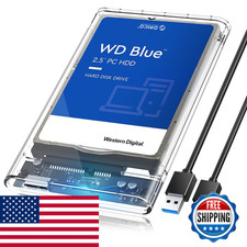 Orico 2.5 External Hard Drive Enclosure Usb 3.0 To Sata Iii Tool-Free Clear