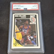 1989-90 Fleer - Buck Williams #132 Psa 8