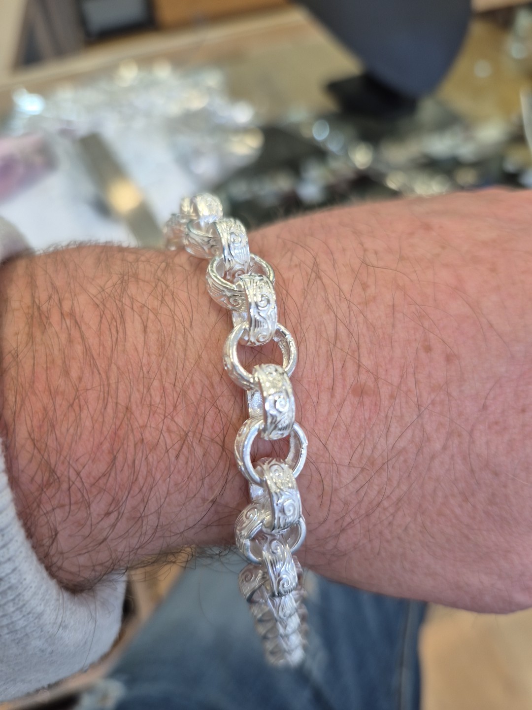 Plata de ley/925 9 pulgadas 34,07 gramos