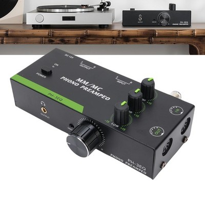 3 Band Adjustment Phono Preamp For MM MC Cartridges XLR Input QNKB