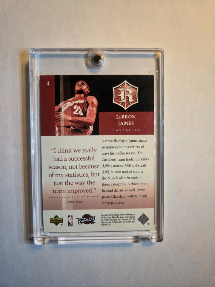 2004 Upper Deck Rivals Lebron James  #4 - Image 2 of 2