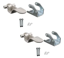 2PK 11/16"x2.25"x3.75 Standard 3" Aluminum Upright Easy Tarp w/Mounting Bracket