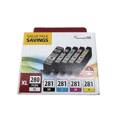 Genuine Canon PGI-280 CLI-281 Ink Cartridges-B/C/M/Y-Setup For TS8320 TR8320-OEM