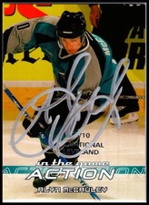 2003-04 IN THE GAME ACTION #492 ALYN MCCAULEY AUTOGRAPH TORONTO MAPLE LEAFS /10