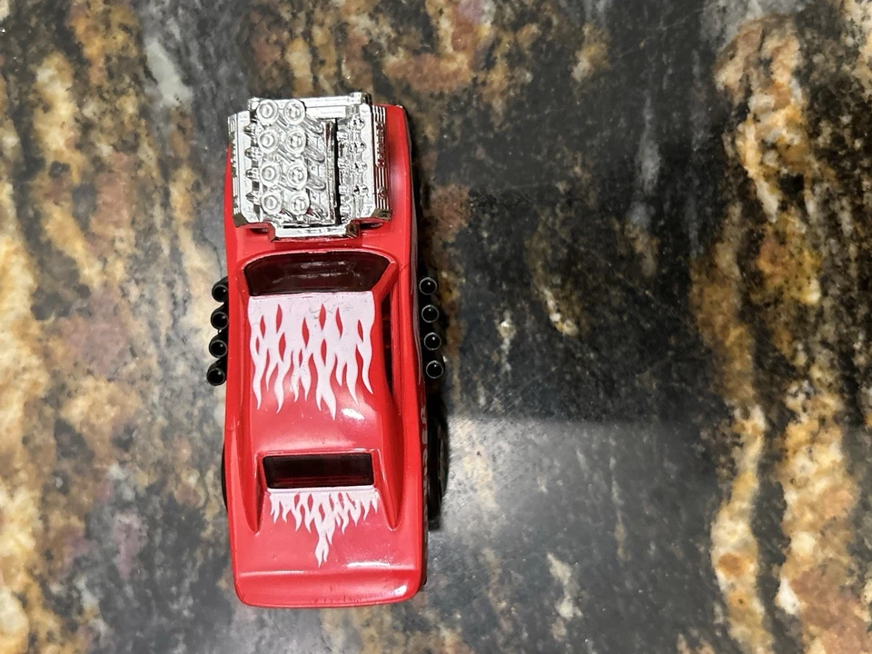 Coche de carreras Dodge Charger Red Rider 1968 superrápido Matchbox de colección Foto 2 de 4