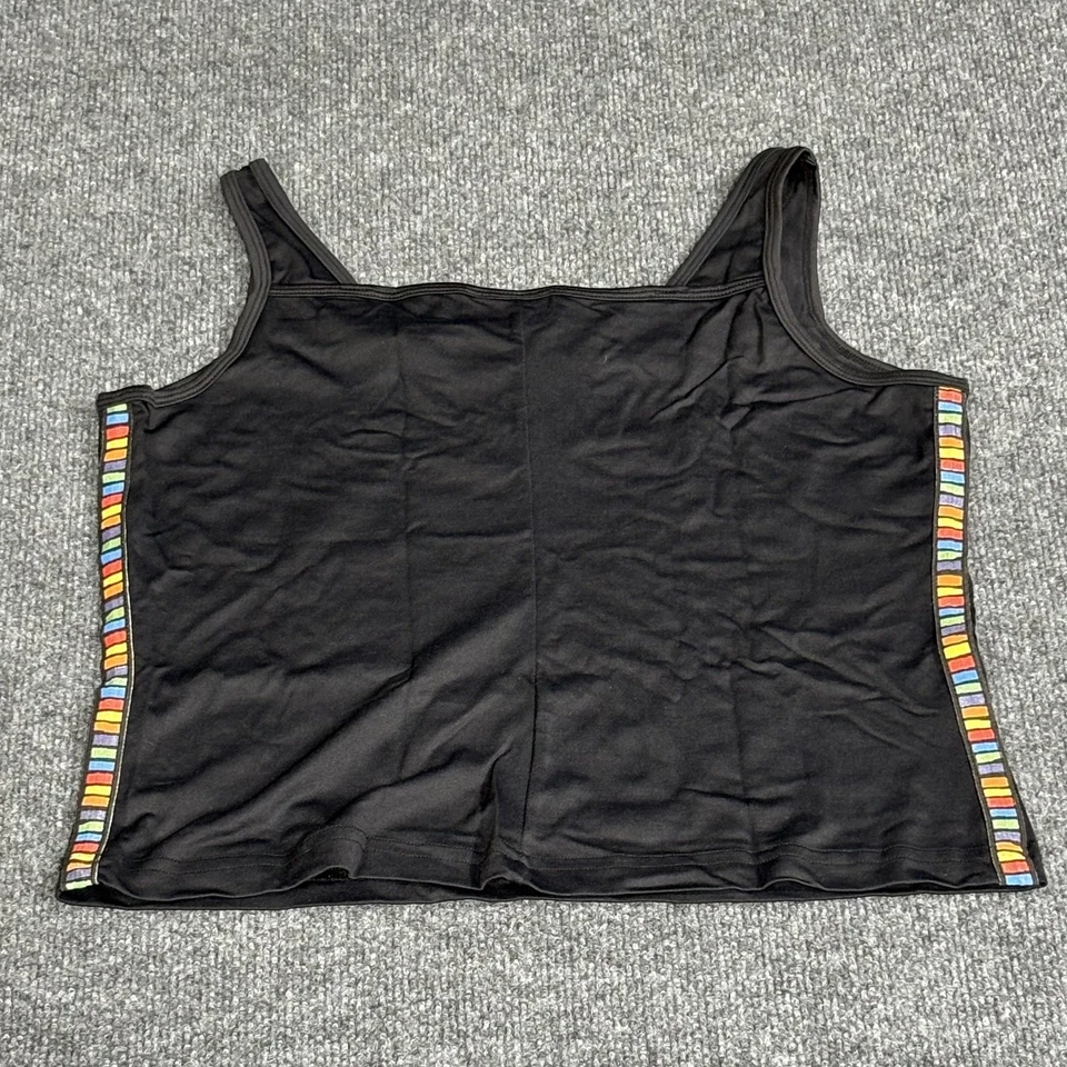 Camiseta sin mangas Lilys Of Beverly Hills para mujer grande atlética tenis ribete arco iris EE. UU. Foto 2 de 4