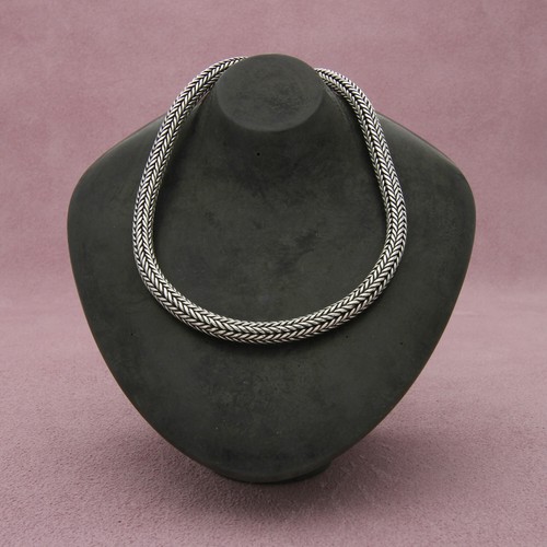 sterling silver bali 4mm wheat chain necklace size 17in - 第 1/3 張圖片