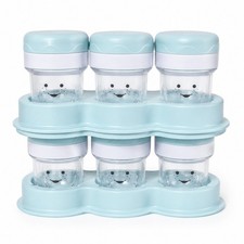 Nutribullet Baby Food Storage 12 Cups w/2 Bases + Date Dial on Cups