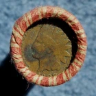 ROLL OF WHEAT CENTS WITH SOME INDIAN HEADS 1908 & 1908