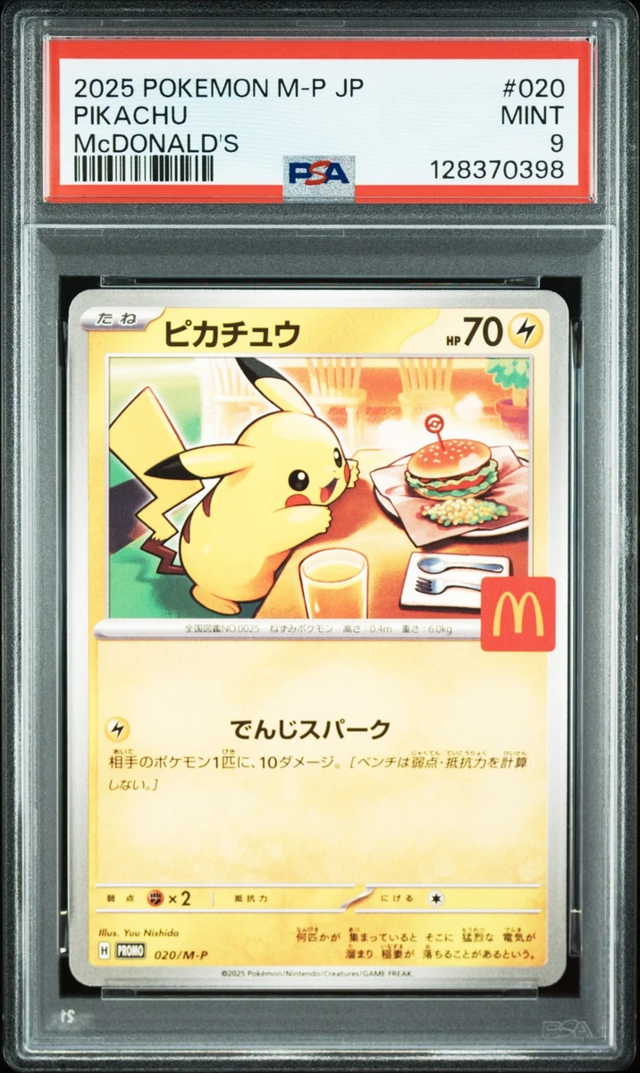 Collectible Individual Grade 9 Pikachu Pokémon TCG Card Games in