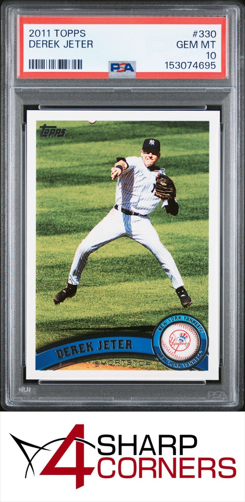 2011 TOPPS #330 DEREK JETER YANKEES HOF PSA 10