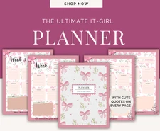 Minimal Aesthetic Dreamy Planner | Editable GoodNotes| Download PDF Digital