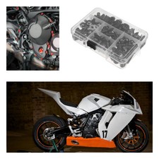 195PCS Complete Motorcycle Fairing Bolts Kit Panel Speed Clip Fastener Screw Set