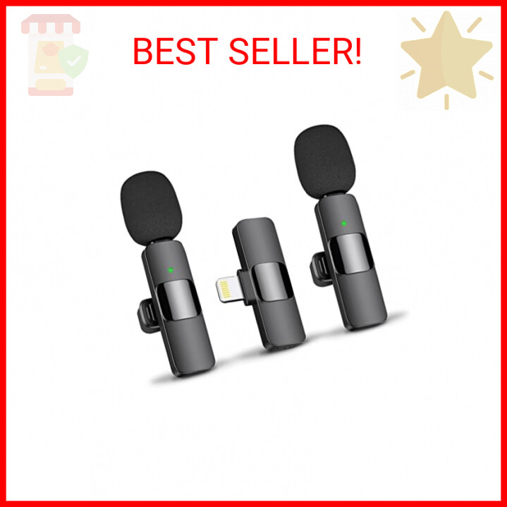 MAYBESTA Professional Wireless Lavalier Lapel Microphone for iPhone, iPad - Cord