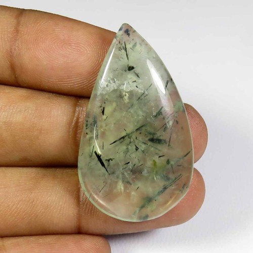 Natural Needle Green Prehnite Cabochon 27-45 Cts Smooth Mix Shape Gemstone PH-B - Picture 21 of 45