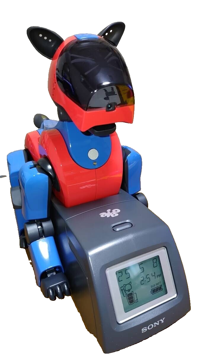 アイボ　ＥＲＳ-210 SONY AIBO ERS-210 Red Blue Two-tone Working Item Rare Good