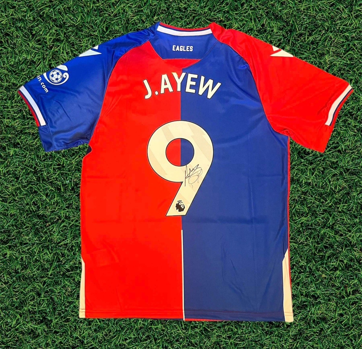 JORDAN AYEW GENUINE SIGNED CRYSTAL PALACE 23/24 FOOTBALL SHIRT