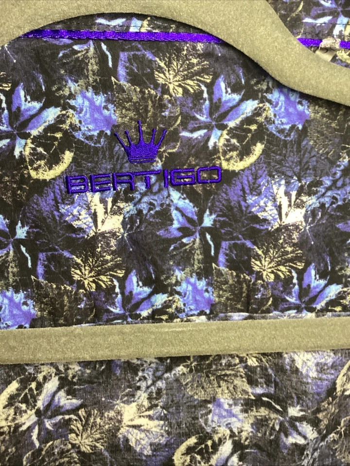 Bertigo Mens Blue Floral Print Button Down - Image 2 of 4