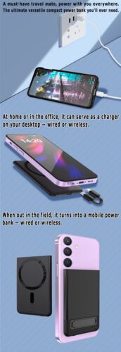 Choice from magnetic Leather case cordless charger f Samsung Galaxy A05 SM-A055F - Picture 6 of 15