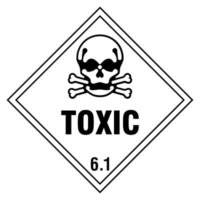 Toxic 6.1 Schild oder Aufkleber | DANG0024