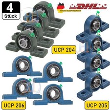 4 Stück UCP 204/205/206 für 20/25/30mm Welle, Stehlager, Gehäuselager, Lagerbock