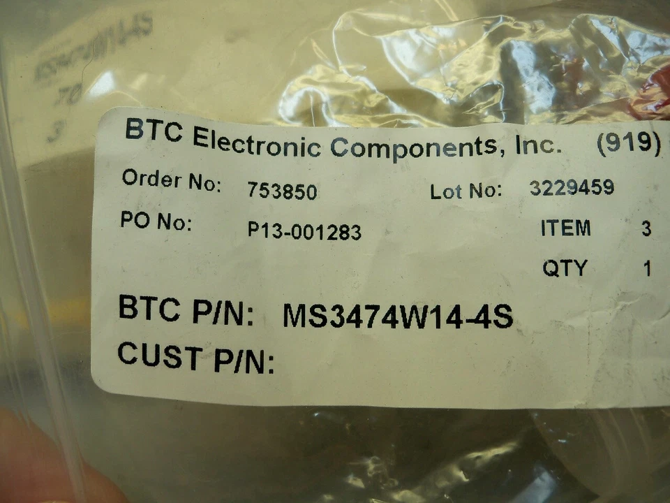 MS3474W14-4S Amphenol Circular MIL Spec Connector Lot of 3 - Image 2 of 4