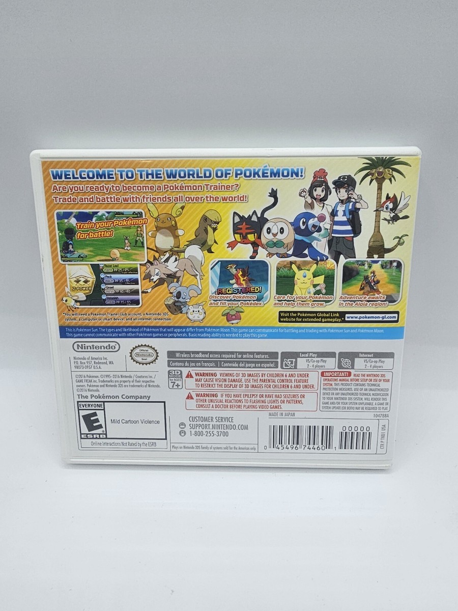 Nintendo 3DS - Pokémon Sun - Boxed 45496743925| eBay