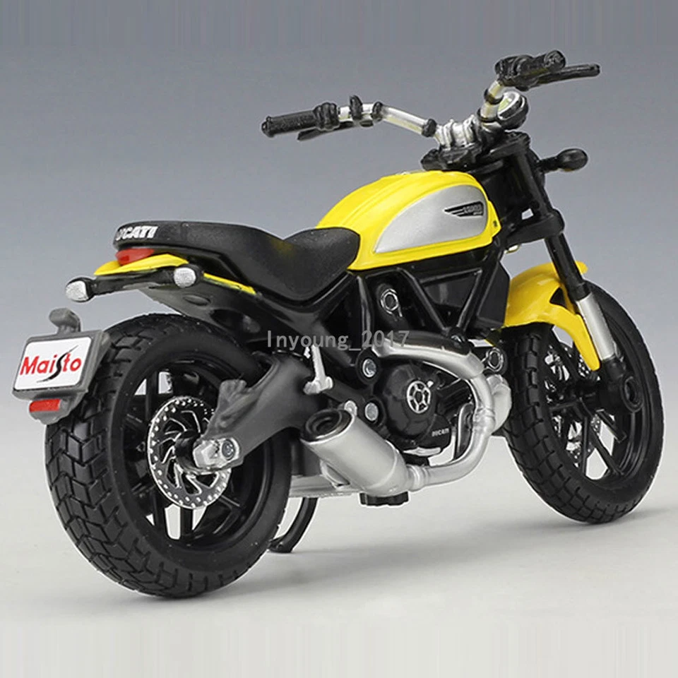 1/18 Ducati Scrambler Icon Motorcycle Model Diecast Toy Vehicle for Kids Boys - Image 4 of 4