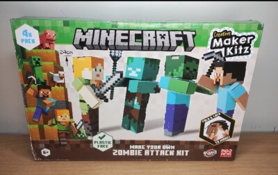 Bladez Minecraft Creative Maker Kitz Make Your Own Zombie Attack Kit Brandneu