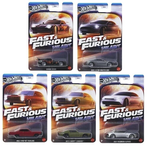 Hot wheels Silver Series Fast & Furious Villains 5er Set - Bild 1 von 1