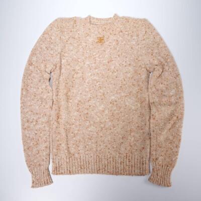 Courreges Paris Tan Mock Turtleneck Sweater Womens A, XS  Vintage