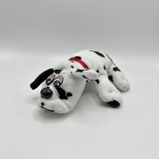 Pound Puppies Dalmatian Plush Stuffed Animal 8  Vintage 80s Tonka White w/ Spots