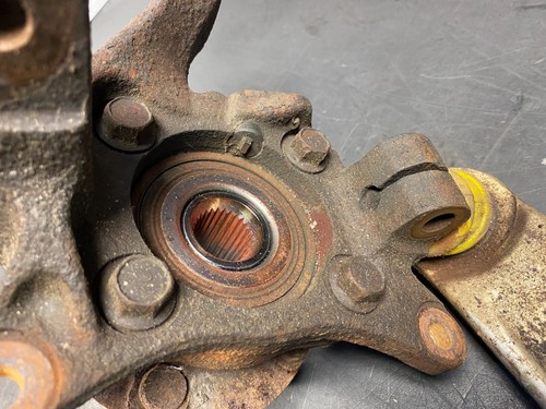 2006 MITSUBISHI LANCER EVO9 PASSENGER RH FRONT CORNER LOWER CONTROL ARM USED OEM - Picture 5 of 7