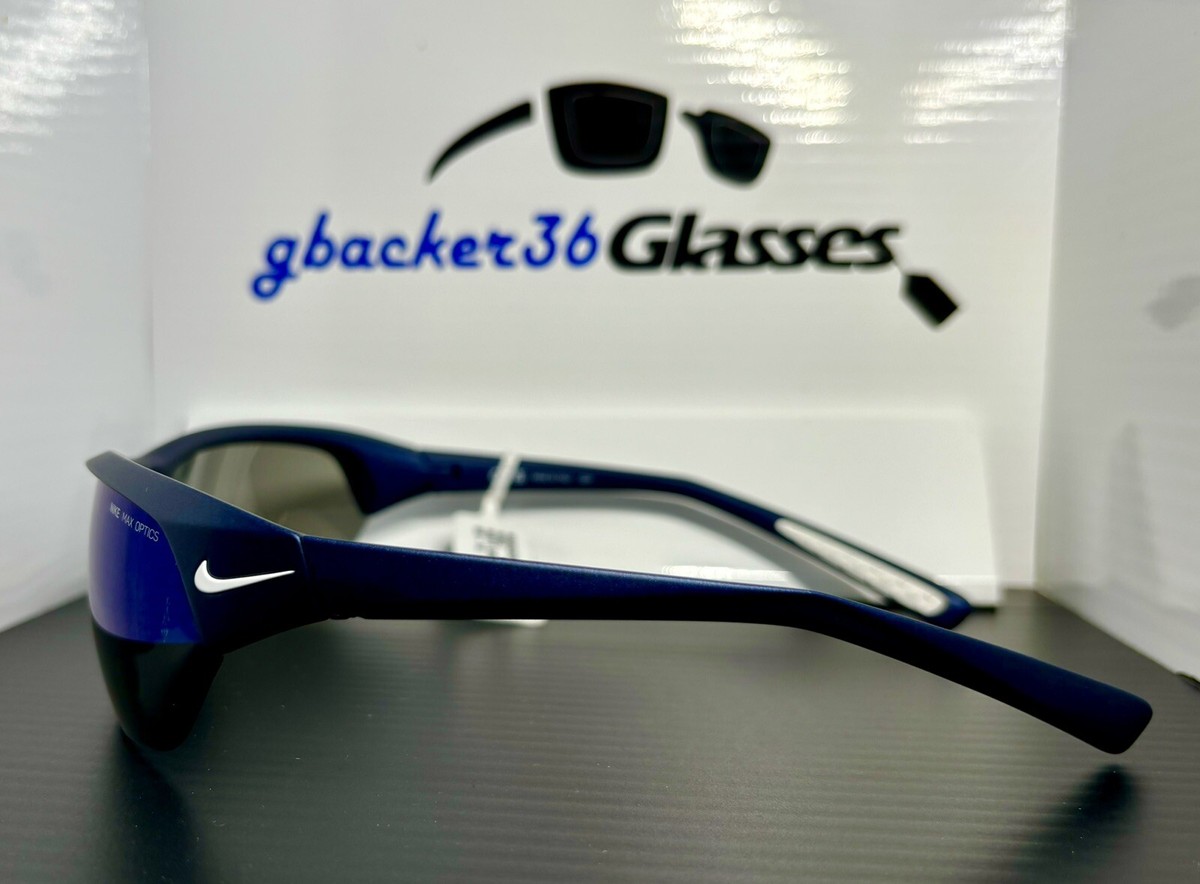New Nike Skylon Ace Sunglasses - Matte Metallic Blue/ Blue