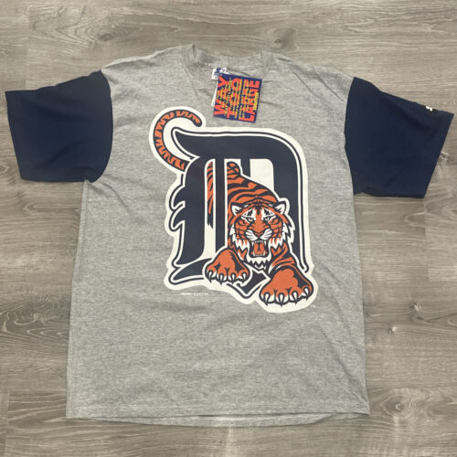 1994  Double Sided Way Too Large Starter Detroit Tiger T-shirt Men’s X-Large MLB - Picture 1 of 13
