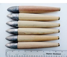 8" Unrigged Cedar Plug Natural Tuna Mahi Fishing Lures