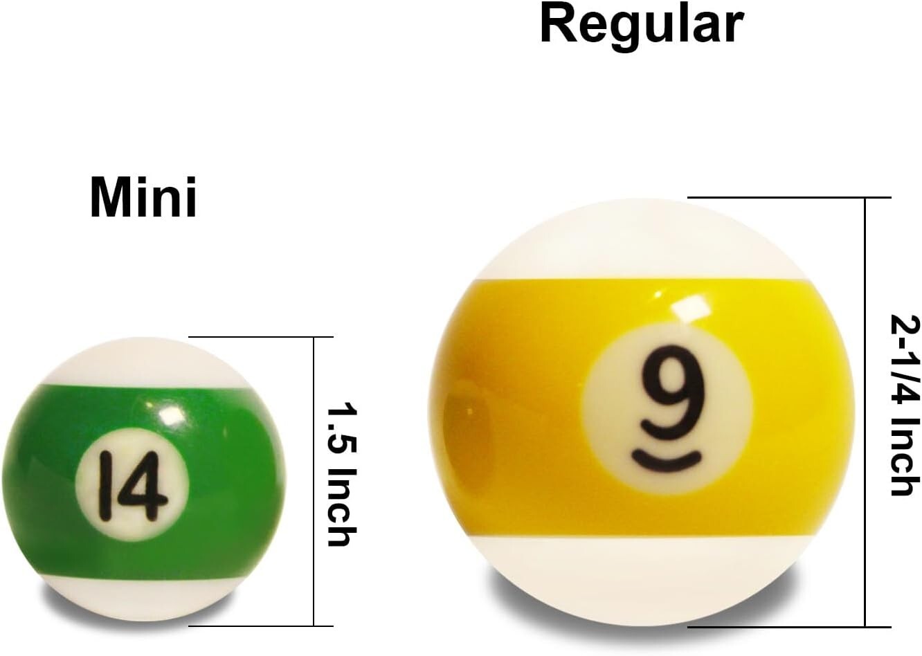 NEW Hathaway Billiard/Pool Ball Set Mini Size 1 1/2" 38 mm For Indoor