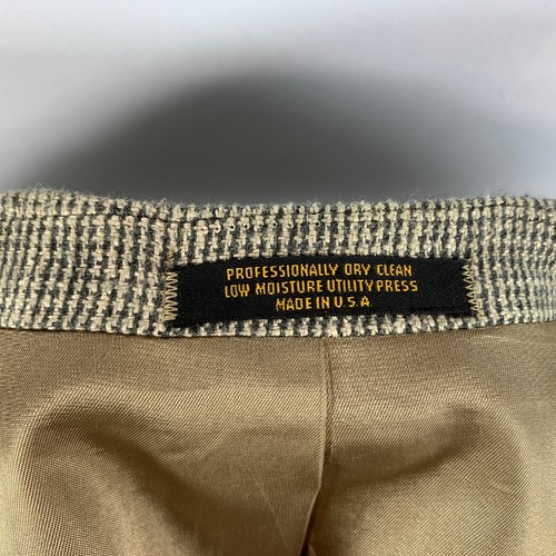 Evan Picone Tweed Sport Coat Wool Blazer 2 Button Khaki Jacket Men 40R VTG USA - Picture 6 of 24