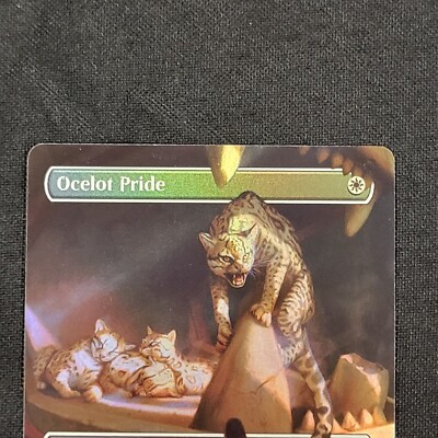 Ocelot Pride Borderless FOIL NM Near Mint MTG Modern Ocelot Pride Borderless FOIL NM Near Mint MTG Modern